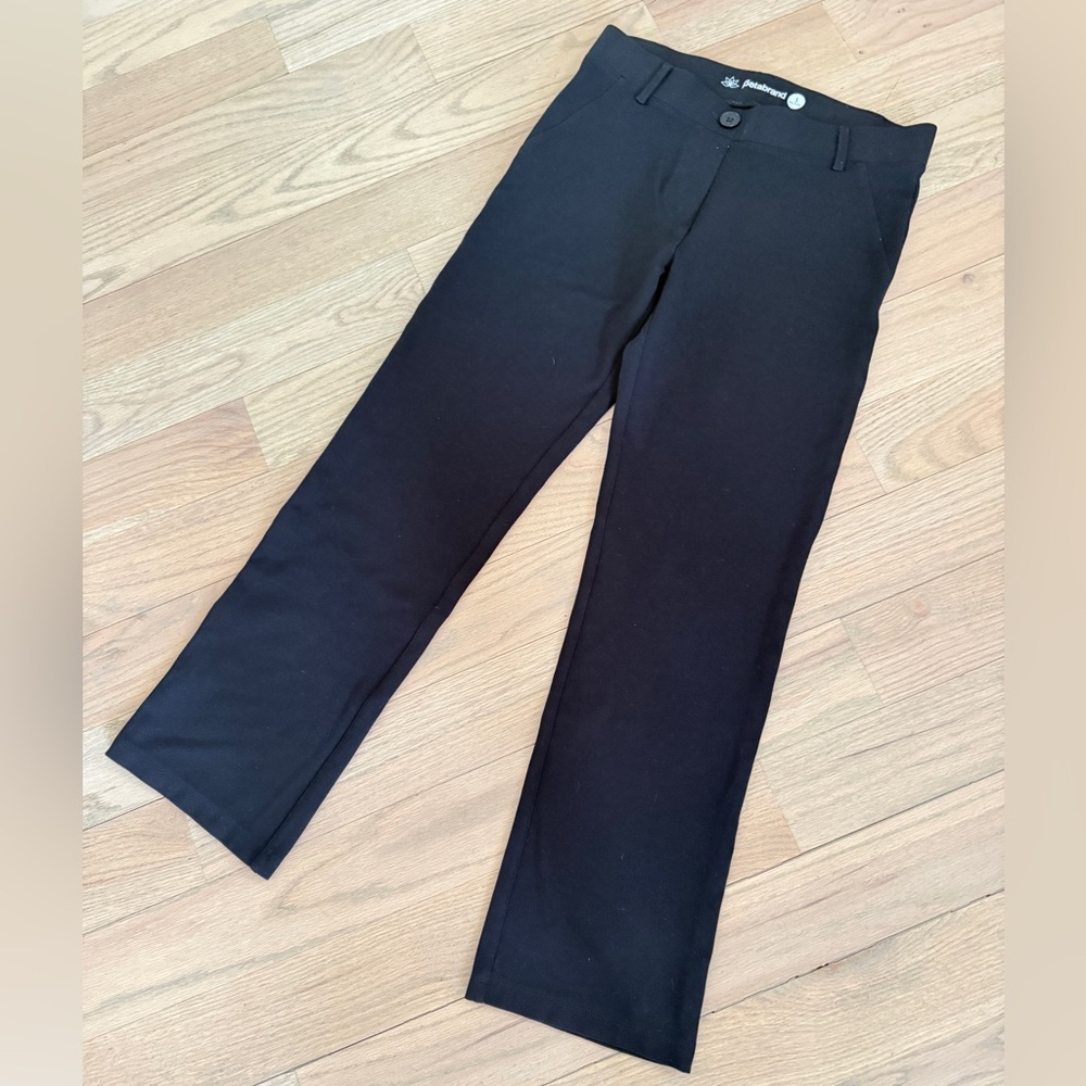 Betabrand Women's Straight-Leg Black Dress Pants